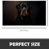 Rottweiler Non-Slip Entryway Door Mat – Durable Polyester Floor Rug for Living Room & Entry