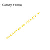 Glossy yellow decal for a Ford Super Duty tailgate insert.