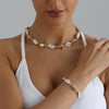 Barocke Perlen-Choker-Kette Set