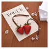 3D Strawberry Bag Charm Keychain