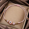 Evil Eye Crystal Bead Bracelet