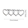 Heart Chain Car Decal – 3D Chrome Emblem for Truck, SUV & Sedan Trunk