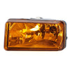 An amber direct-fit fog light assembly for a Chevy Silverado, Tahoe, Suburban, or Avalanche.