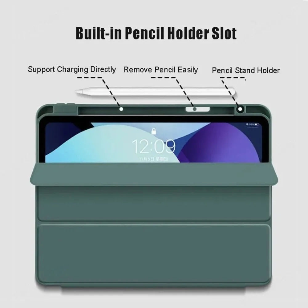 Slim Trifold Case for iPad 10th & 11th Generation with Pencil Holder