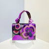 Sequin Floral Evening Clutch with Chain
