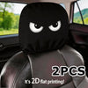 Funny Angry Eyes Car Headrest Covers (Set of 2)