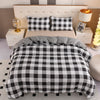 Funda Nórdica Reversible Geométrica en Blanco y Negro