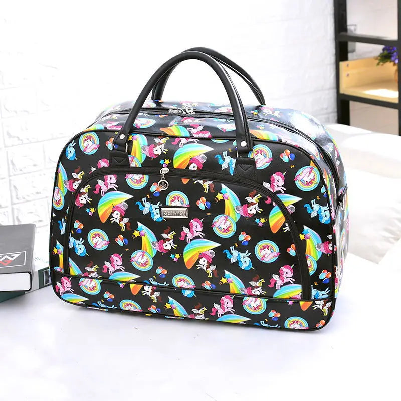 Floral Print Travel Duffle Bag for Women