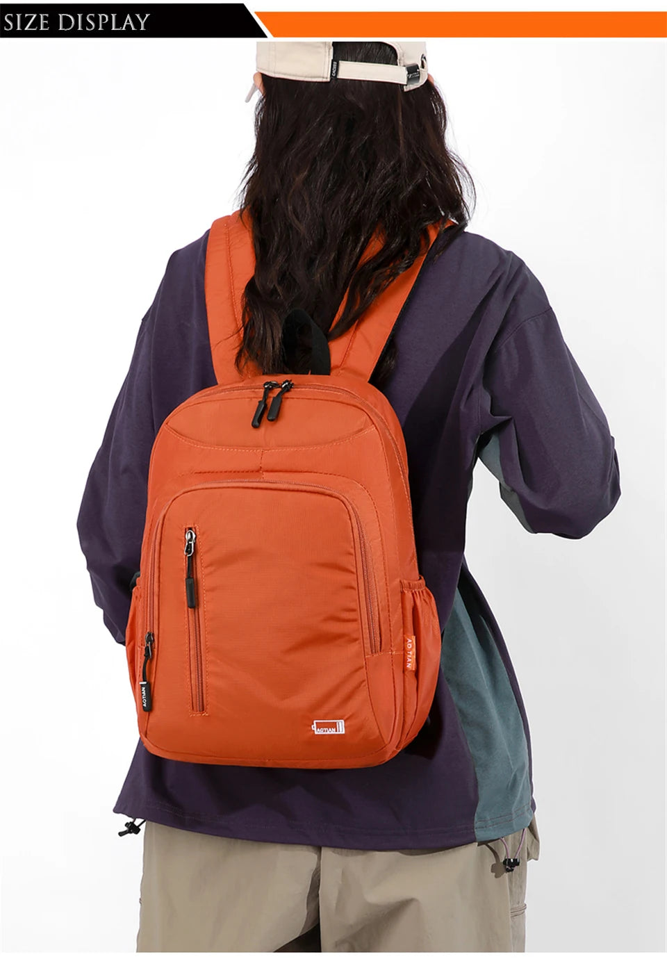 Water-Resistant Oxford Daypack for Women with Laptop Compartment