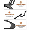 Non-Slip Shoulder Hangers for Everyday Wardrobe Organization
