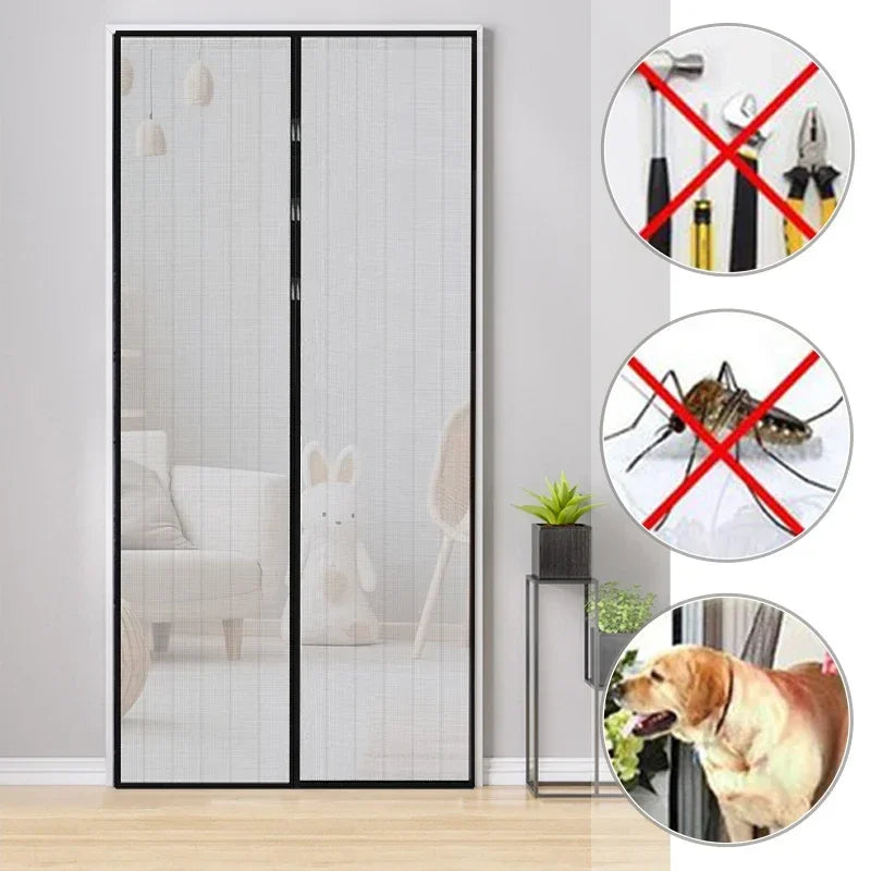 Magnetic Screen Door Curtain with Automatic Closing