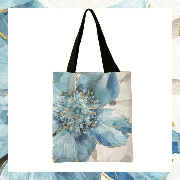 Floral Watercolor Tote Bag