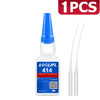 Flasche Loolifl 414 sofortgebendes Klebstoff mit Pipettier und weißer Kunststoffspitze