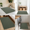 Waffle Textured Quick-Dry Bath Mat with Non-Slip Backing