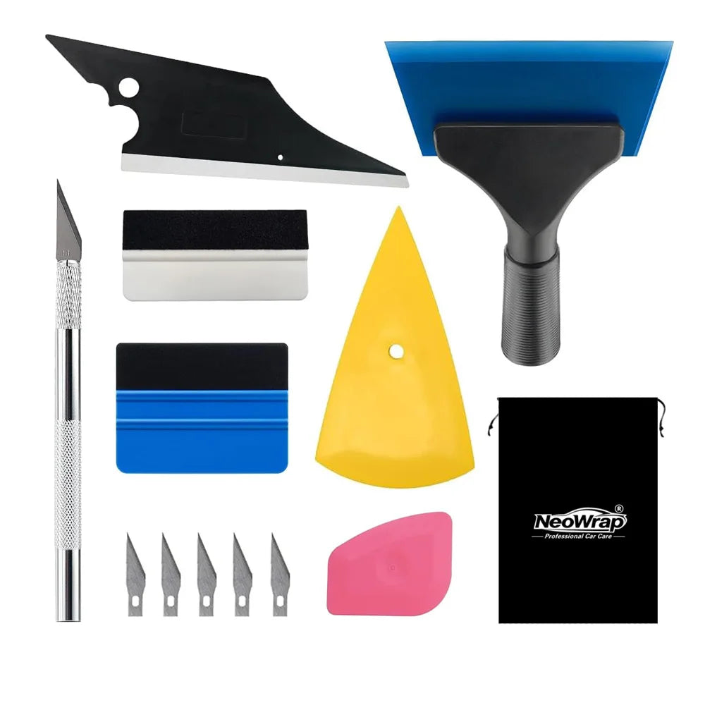 Complete Car Window Tint & Vinyl Wrap Installation Tool Kit