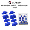 Packung blauer Silikon-Daumengrips für professionelle, universelle Verwendung, neben dem Gamesir-Logo.