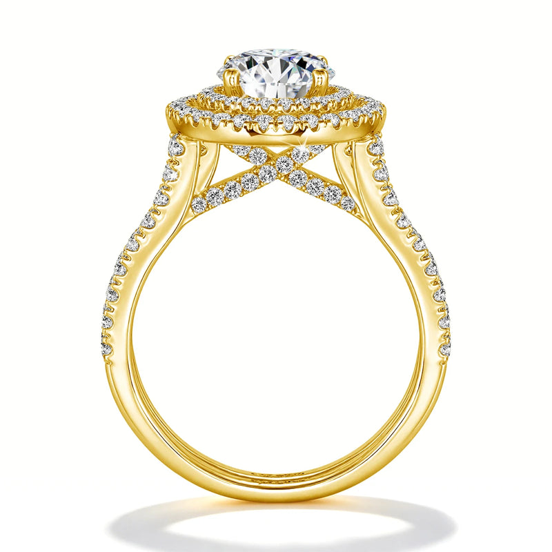 1.2ct Round Moissanite Ring in 925 Sterling Silver
