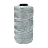 Spool of light gray ice cotton silk thread for knitting and crochet