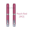 Peach Red Monclique reusable metal injection pen portable dispenser in 2 pieces