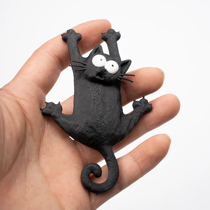 Aimant de réfrigérateur Chat Courage