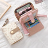 Cute Cat Face PU Leather Coin Purse with Wrist Strap