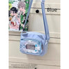 Y2K Transparent Ita Bag with DIY Badge Display Panel