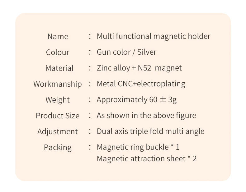 Foldable Magnetic Phone Stand with 360° Rotation