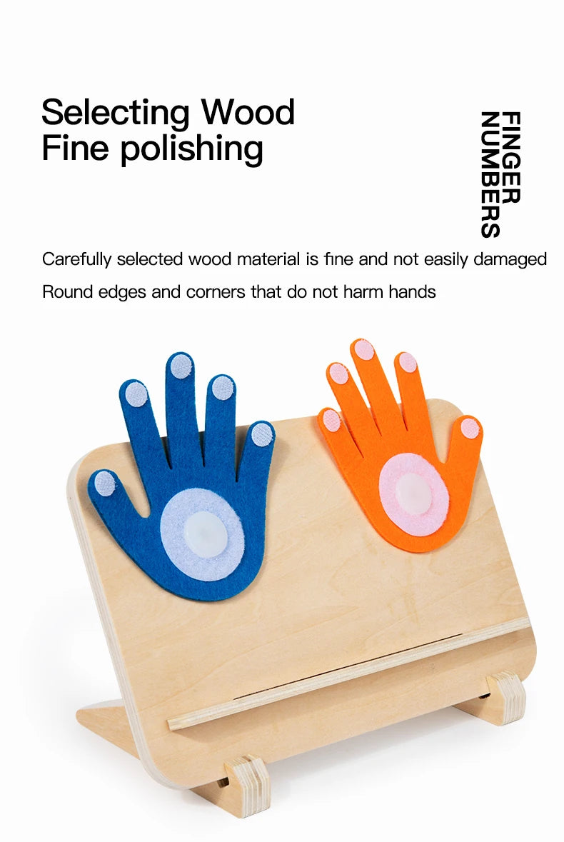 Wooden Finger Counting Math Toy for Kids