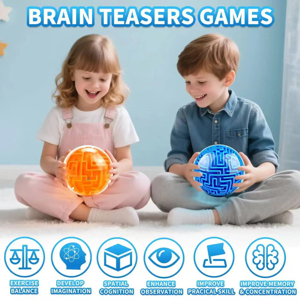 3D Maze Puzzle Cube – Brain Teaser Fidget Toy
