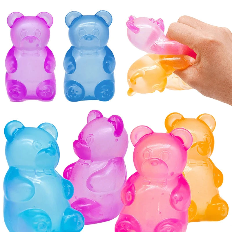 Cute Bear Squeeze Fidget Toy for Stress Relief