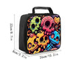 Skull Print Kids Lunch Bag with Handle