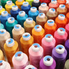 80-Color Polyester Embroidery Thread Set with Large 4000m Spools