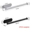 Two stainless steel wall-mounted paper towel holders, 14.5cm wide and 32.5cm long.