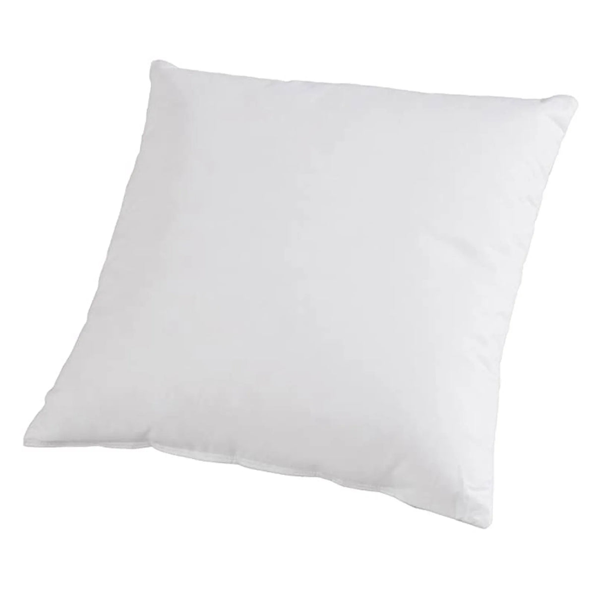 A white soft comfort cushion with breathable polyester fill.