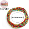 Colorful Beaded Elastic Waist Chain for Women
