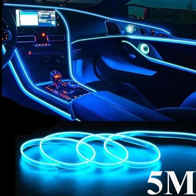 Flexible USB LED Neon Strip Light for Car Interior