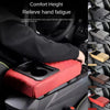 Red car center console armrest cushion with cup holder for relieving hand fatigue