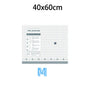 A rectangular product labeled 40x60cm showing instructions and details for travel vacuum bags.