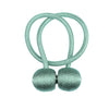Magnetic Curtain Tiebacks with Decorative Ball Buckle