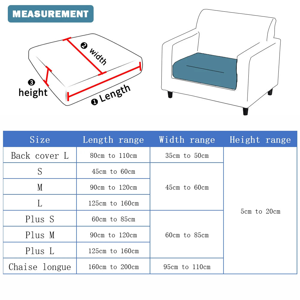 Elastic Chenille Sofa Protector Cover with Non-Slip Grip