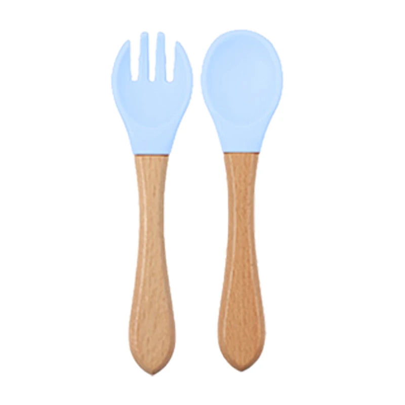 Baby Silicone Suction Plate and Utensil Set