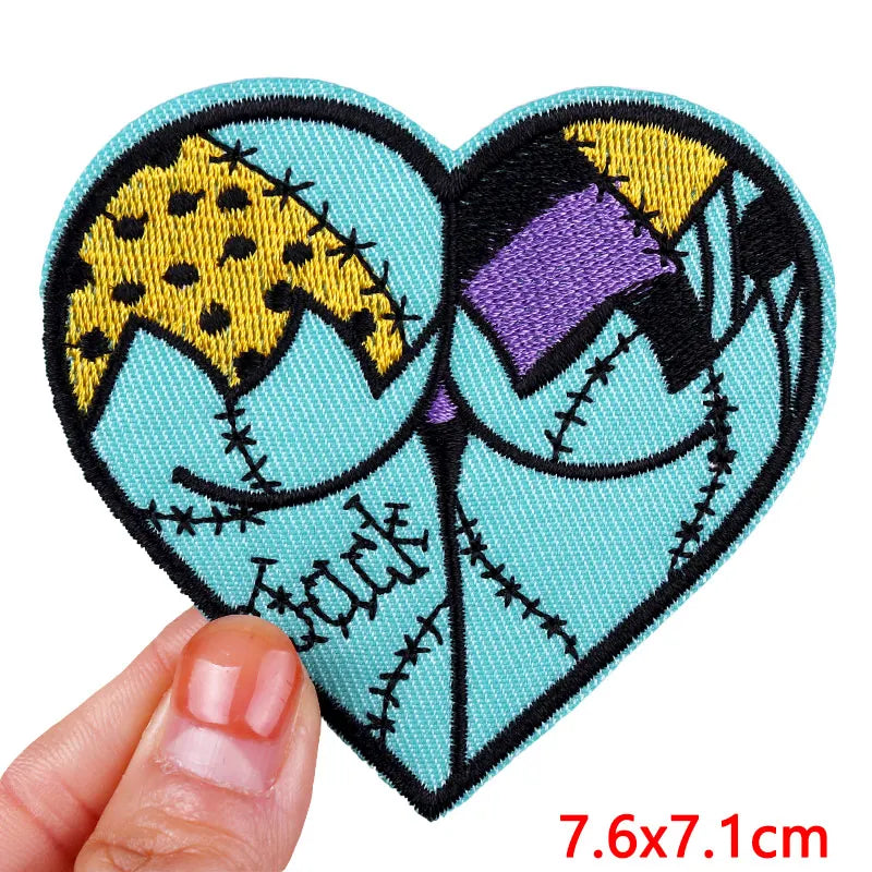 Encouraging Embroidered Iron-On Patches for Jackets, Jeans & Bags