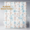 Starfish Waterproof PEVA Shower Curtain with Hooks