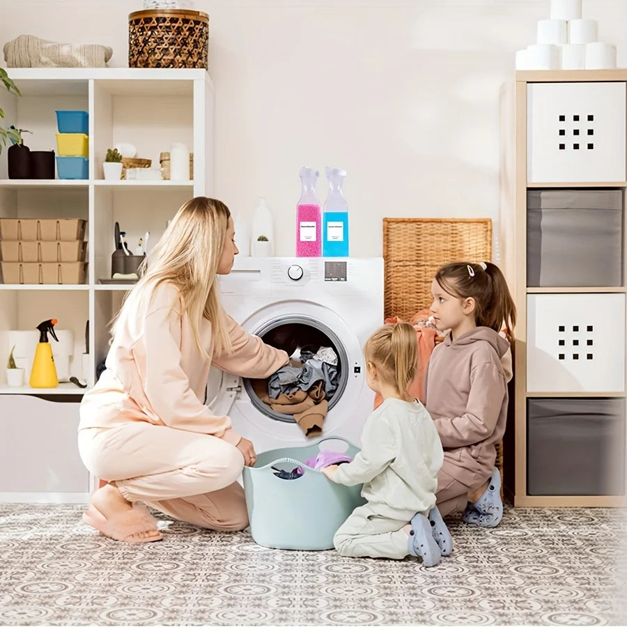 Large-Capacity Laundry Detergent Dispenser with Easy-Pour Spout