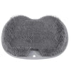 Wall-Mounted Shower Scrubber with Suction Cups for Feet and Back