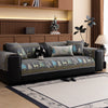 Festive Chenille Christmas Sofa Cover with Deer & Tree Pattern