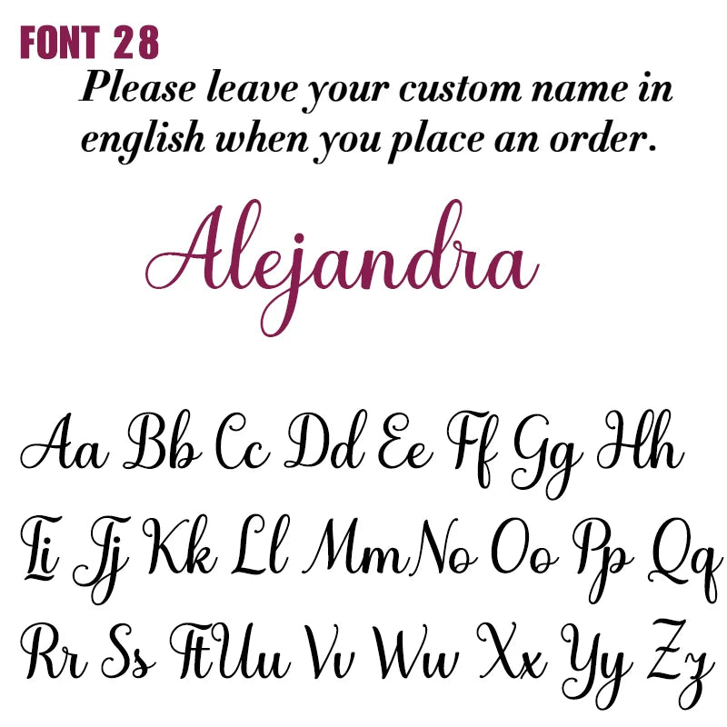 Personalized Cursive Name Necklace in Stainless Steel