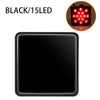 Black 15LED universal trailer tail light with brake and running functions