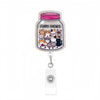 Cute Cat Acrylic ID Badge Reel with Retractable Clip