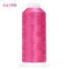 80-Color Polyester Embroidery Thread Set with Large 4000m Spools